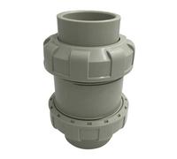 Diameter 40mm Gray Non Return Valve Water Block Leak Protection in-Line Washing Machine Dishwasher