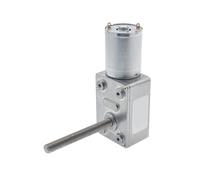 Diameter 6mm diameter 50mm length thread JGY370 motor self-locking strong wheel worm gear 24v 12V 6V DC(24v Single Motor,375RPM)