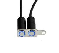 Diameter 7mm Motorcycle Switch Fog Light Horn Start Kill Handlebar Adjustable Mount Waterproof Switches Button Stainless Steel Motorbike Parts Motorcycle killer switch