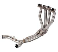Diameter Slip Exhaust Pipe For K&awasaki Z1000 2010-2020 Motorcycle Modified Slip On Double Outlet Muffler Front Link Header Exhaust Pipe(A)