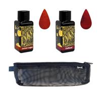 Diamine 30ml Ink Bottles in a Mesh Case - Ideal for Gifting for Colleagues, Family & Friends & Stationery Lovers! - Choose Colours (Ancient Copper & Oxblood)