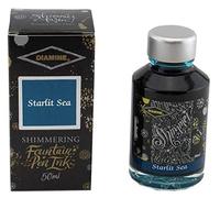 Diamine 50ml Silver Shimmer Ink - Choose Colour (Starlit Sea)