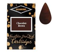 Diamine Chocolate Brown fountain pen ink cartridges 18 PACK