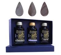 Diamine Christmas Colletion Ink Bottles 50ml with Sparkly Shimmer/Glitter Ink - Gift for Colleagues, Family & Friends Stationery Lovers! (Grey Collection)