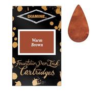 Diamine Dark Brown fountain pen ink cartridges 18 PACK