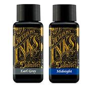 Diamine Fountain Pen Ink 30ml - 2 x Bottles - Earl Grey & Midnight Blue
