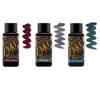 Diamine Fountain Pen Ink 30ml - Writer's Blood, Earl Grey, Aurora Borealis - 3 x Bottles