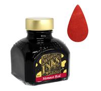 Diamine Glass Bottled Ink (80ml) For Fountain Pens - Pinks / Reds