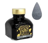 Diamine Ink Bottles - Choose Colour & Bottle Size 80ml/250ml/500ml, Perfect for Artists, Writers, Schools, Large Workplaces (80ml, Grey)