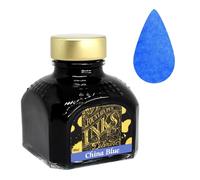 Diamine Ink Bottles - Choose Colour & Bottle Size 80ml/250ml/500ml, Perfect for Artists, Writers, Schools, Large Workplaces (80ml, China Blue)