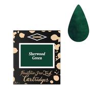 Diamine Ink Cartridges 6's Small Sherwood Green (Small 6 Pack)