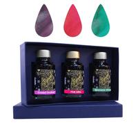 Diamine Ink Set/Collection Bottles 50ml with Sparkly Shimmer/Glitter Ink - Gift for Colleagues, Family & Friends Stationery Lovers! (Pastel Collection)