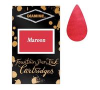 Diamine Maroon fountain pen ink cartridges 18 PACK