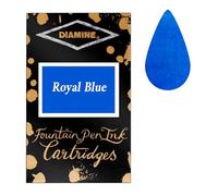 Diamine Royal Blue fountain pen ink cartridges 18 PACK