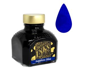 Diamine Sapphire Blue Ink - Choose 30ml, 80ml Bottle, 6 Pack or 18 Pack