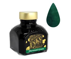 Diamine Sherwood Green Ink - Choose 30ml, 80ml Bottle, 6 Pack or 18 Pack