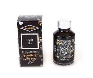 Diamine - Shimmering Fountain Pen Ink, Night Sky 50ml