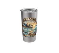 Diamon Beach Iceland Gift Iceland Funny Iceland Gift Stainless Steel Insulated Tumbler