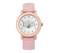 Diamon Irish Clover Fashion Women's Watch Easy Reader Novelty Slim Quartz Casual Dress Wrist Watches