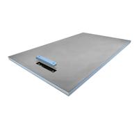 Diamond 1600 x 900mm Wet Room Shower Tray - Linear End Drain 300mm