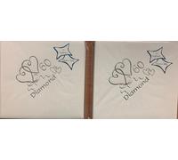 Diamond/60th Wedding Anniversary Napkins - Twin Pack