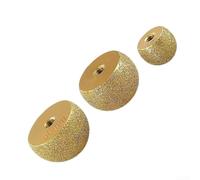 Diamond Abrasive Grinding Disc 10mm Hole Gold Finish(3pcs) | Unique mushroom head shape, fits angle grinders, handles complex curves, inner for surface polishing, precise control