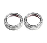 Diamond AC Knob Cover Ring for Mercedes A B for gla for cla Silver