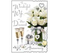 Diamond anniversary card for Wife