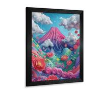 Diamond Art, 3D Realistic Illustrations of Mountains, Clouds, Flowers, Grasses, Diamond Embroidery, Fully Pasted Type, Illustration Art, Children's Like Illustration, Diamond Painting, Mosaic Beads