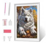 Diamond Art, 5D Diamond Painting Kits for Adults Kids, DIY Full Round Drill Gem Art Kits, Dog Animal Diamont Painting Crystal Rhinestone Craft for Home Wall Decor Gifts 12x16in PJY2900 T-8