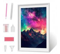 Diamond Art, 5D Diamond Painting Kits for Adults Kids, DIY Full Round Drill Gem Art Kits, Mountain Sky Diamont Painting Crystal Rhinestone Craft for Home Wall Decor Gifts 20x28in PJY2356 D-P