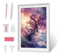 Diamond Art, 5D Diamond Painting Kits for Adults Kids, DIY Full Round Drill Gem Art Kits, Ocean Tree Diamont Painting Crystal Rhinestone Craft for Home Wall Decor Gifts 20x28 inch PJY4302 A-I