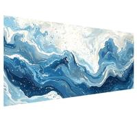 Diamond Art Abstract, 130x50cm Large Diamond Painting Kit, 5D DIY Marble Dimond Painting Kits for Adults, Rhinestones Dimond Art Supplies for Adults, Crystal Arts Kits for Room Christmas Decor F-42
