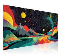 Diamond Art Abstract, DIY 5D Diamond Painting Planet Crystal Art 40x90cm Full Drill Gem Embroidery Cross Stitch for Adults & Kids Handicraft Hobbies, Mosaic Canvas Paintings for Room Decor 2Z-624
