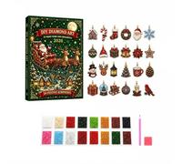 Diamond Art Advent Calendar 2026, 24 Days DIY Craft Christmas Painting Kit | Advent Calendar 2026, Pearl Art Kits for Adults Christmas Diamond 3D Painting Diy Beaded Art Craft 24 Day Countdown Ornament