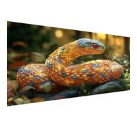 Diamond Art Animal,12x24in Large Diamond Painting,5D DIY Snake Dimond Art for Adults Set Crystal Rhinestone Embroidery Canvas Painting for Halloween Decorations Home Wall Decor,Gifts for Women W1-84