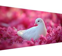 Diamond Art Animal 5D Diamond Painting Kit Bird Large Diamond Art for Adults for Beginners DIY Square Full Drill Cross Stitch Rhinestones Crystal Arts and Crafts for Bedroom Decor 30x60cm L1-974