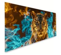 Diamond Art Animal Diamond Painting Kit, 12x24inch Large Dimond Art Tiger Gem Arts Mosaic Kits, DIY Embroidery Cross Stitch Canvas Paint by Numbers, Hobbies for Adults Women, Room Decor, Gifts G2-990