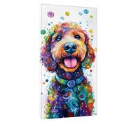 Diamond Art Animal Diamond Painting Kits for Adults, DIY Full Drill Dog Dimond Painting for Kids, 5D Embroidery Cross Stitch Rhinestone Crystal Gem Art Pictures, Home Wall Decor Gifts 48x24inch t-5347