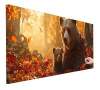 Diamond Art Animals Large 5D Diamond Painting Kits for Adults, Full Drill Bear Crystal Art Kits, DIY Gem Arts and Crafts for Adults Beginners Dimond Paintings for Decor Gifts for Women 200x80cm C-35