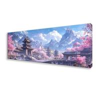 Diamond Art Architecture Diamond Painting Kits for Adults Large Landscape Crystal Art Kits, 5D DIY Full Drill Embroidery Cross Stitch Pictures for Room Wall Decor Gifts 80x240cm/31.5x94.4 inch W0-843