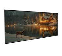 Diamond Art Architecture Diamont Painting Kits Adults Wooden House Diamonds Painting Full Drill Crystal Kits for Adults Beginners, DIY Cross Stitch Embroidery Crafts for Gifts 32x64 inch PJY9 E-D