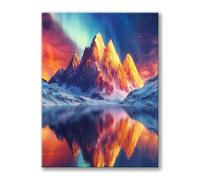 Diamond Art Aurora, 5D DIY Landscape Diamond Painting, Crystal Crafts for Adults Beginners, DIY Full Drill Crystal Embroidery Gifts, Dimond Art Painting for Christmas Decorations 20x28 Inch 0h-275