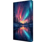 Diamond Art Aurora Diamond Painting Christmas Crystal Art Kits for Adults Full Drill Rhinestone Cross Stitch Pictures, DIY Crystal Rhinestone Craft Mosaic Kits for Home Decor Wall 160x80cm Y6-1081