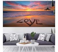 Diamond Art Beach Diamond Painting Kits Adults Like,DIY 5D Rhinestone Crystal Mosaic Digital Painting Cross Stitch Crystal Embroidery Canvas Art Kits Children Beginner,Decor Gifts Women 40x80in CQ-238