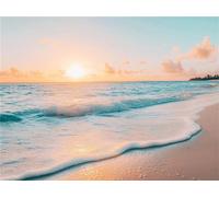 Diamond Art Beach Sunset Diamond art Accessories for Adults Kids 5D DIY Full Drill Painting With Diamonds Kits Gem art Crafts for Adults Embroidery Cross Stitch Easy Kits for Home Decor Gifts a-85