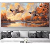 Diamond Art Bird Diamond Painting Forest Crystal Art kits for Adults,DIY Rhinestone Picture Crystal Embroidery Cross Stitch,5D Gem Painting Crafts kit for Beginners,Home Decoration 16x48in M-Y602