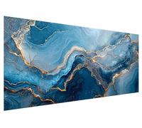 Diamond Art Blue, 80x30cm Large Diamond Painting Kit, 5D DIY Marble Dimond Painting Kits for Adults, Rhinestones Dimond Art Supplies for Adults, Crystal Arts Kits for Room Christmas Decor Gifts D-4