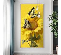 Diamond Art Butterfly Large Diamond Painting Kits for Adults Flower, 5D Crystal Art Kits for Adults, DIY Square Drill Crystal Embroidery Cross Stitch Mosaic Painting, Room Decor Gifts 50x100 cm Z-2