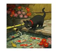 Diamond Art Cat 2026 New Diamond Painting Koi 35x35cm,Crystal Art 5D DIY Full Square Drill Mosaic Kits for Adults,Arts and Crafts for Adults Christmas Halloween New Year Gifts Home Decoration O-242z